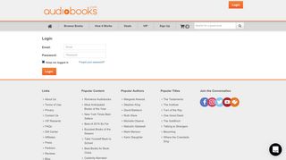 
                            3. Login - Audiobooks.com