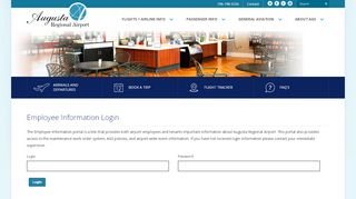 
                            8. Login | Augusta Regional Airport