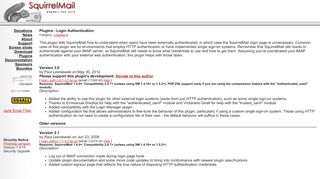 
                            2. Login Authentication Plugin - SquirrelMail - Webmail for Nuts