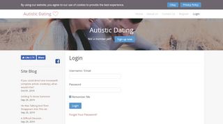 
                            4. Login - Autistic Dating