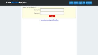 
                            2. Login - AutoBitcoinBuilder.com