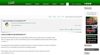 
                            7. Login automático em servidores FTP [Dica] - Viva o Linux