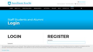 
                            4. Login – Auxilium Kochi