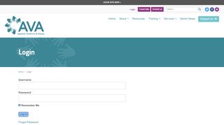
                            6. Login - AVA - Against Violence & Abuse
