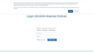 
                            1. Login (AVA/Ambiente Online) - UniCesumar