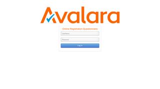 
                            3. Login - Avalara