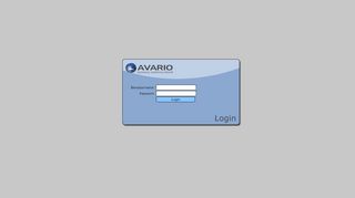 
                            2. Login - Avario Anmeldung