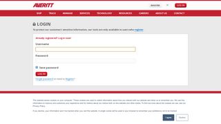 
                            2. Login | Averitt Express