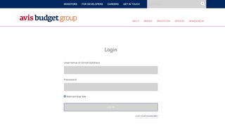 
                            7. Login – Avis Budget Group