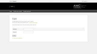 
                            11. Login - AWC VIENNA