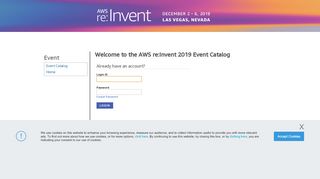 
                            4. Login - AWS re:Invent 2019