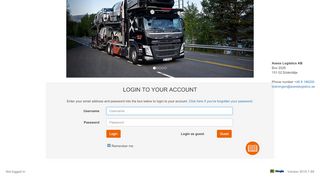 
                            9. Login - Axess Logistics