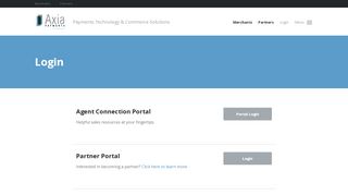 
                            1. Login - Axia Payments