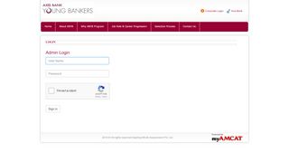 
                            7. Login | Axis Bank | myamcat.com