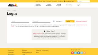 
                            7. Login | Axis Communications