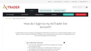 
                            5. Login AxiTrader Live Account | AxiTrader AE - axi.group