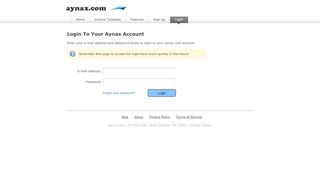 
                            6. Login :: Aynax.com