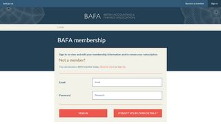 
                            4. Login - BAFA