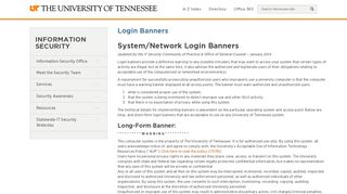 
                            3. Login Banners - Information Security