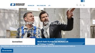 
                            2. Login / Benutzer - monacor-webshop.de