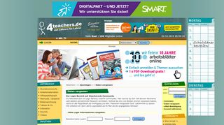 
                            2. Login Bereich - 4teachers: Lehrproben, Unterrichtsentwürfe und ...