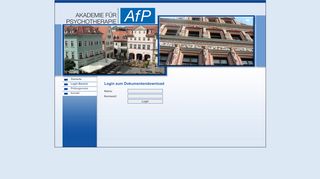 
                            4. Login Bereich - Akademie für Psychotherapie Erfurt - AfP Erfurt