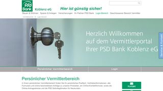 
                            2. Login-Bereich - PSD Bank Koblenz eG