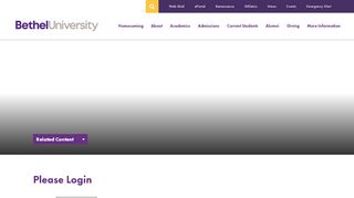 
                            3. Login - Bethel University