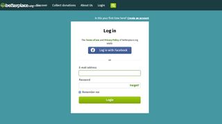 
                            1. Login - Betterplace.org