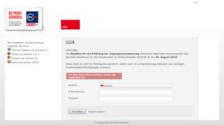 
                            2. Login - Bewerber Dashboard