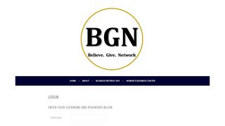 
                            2. Login – BGN Women's Networking Group