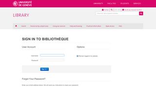 
                            6. Login - Bibliothèque - UNIGE