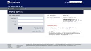 
                            7. Login - Bidvest Bank