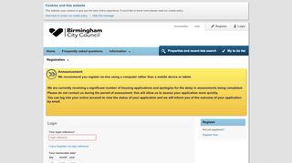 
                            7. Login - Birmingham City Council