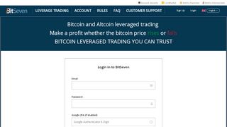 
                            10. Login - BitSeven | Bitcoin Leverage Trading, Up To 100x ...