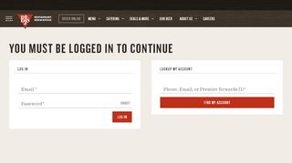 
                            7. Login | BJ's Restaurants and Brewhouse