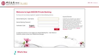 
                            4. login BOCHK Private Banking - Internet Banking - Bank of China