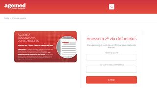 
                            8. Login Boleto | Agemed Planos de Saúde Empresarial