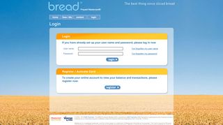 
                            7. Login - bread™ Prepaid Mastercard