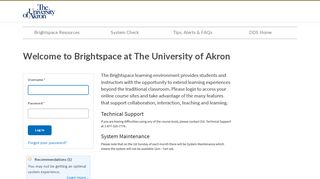 
                            5. Login - Brightspace - The University of Akron