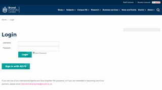 
                            3. Login | Brunel University London