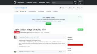 
                            3. Login button stays disabled · Issue #59 · cryptocat ...
