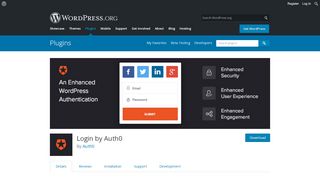 
                            8. Login by Auth0 – WordPress plugin | WordPress.org