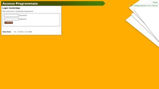 
                            3. Login Cambridge - Accesso Programmato - Cineca