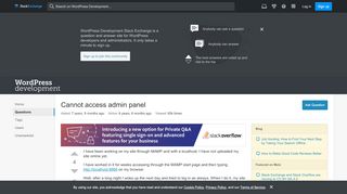 
                            4. login - Cannot access admin panel - WordPress Development Stack ...