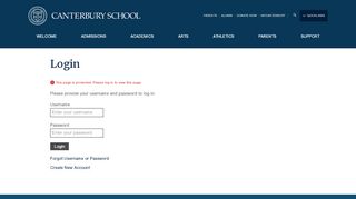 
                            6. Login - Canterbury School