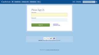 
                            11. Login | Carleton College