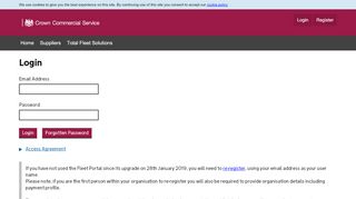 
                            1. Login - CCS Fleet Portal - Crown Commercial Service