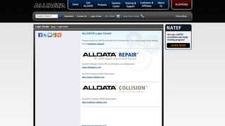 
                            3. Login Center for ALLDATA Products - ALLDATA