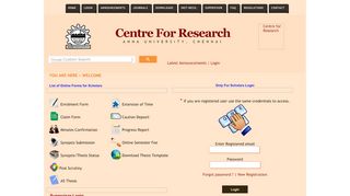 
                            4. Login - Centre For Research - Anna University